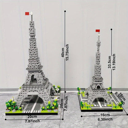 Architecture Paris Eiffel Tower Micro Blocks Set, liniBricks, 3D Puzzle Toy, Educational Toys To Explore WorldArchitecture, Building Blocks