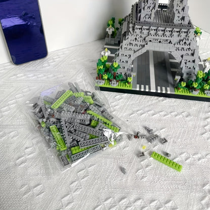 Architecture Paris Eiffel Tower Micro Blocks Set, liniBricks, 3D Puzzle Toy, Educational Toys To Explore WorldArchitecture, Building Blocks