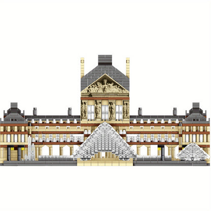 3500 Pcs French Louvre Building Model, 3D Puzzle Education Building Blocks set  for Teens and Adults