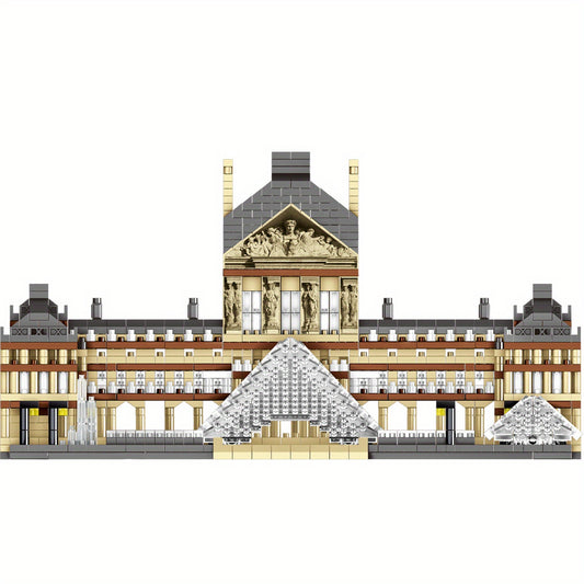 3500 Pcs French Louvre Building Model, 3D Puzzle Education Building Blocks set  for Teens and Adults