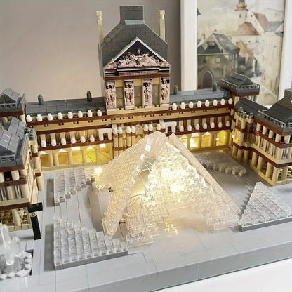 3500 Pcs French Louvre Building Model, 3D Puzzle Education Building Blocks set  for Teens and Adults