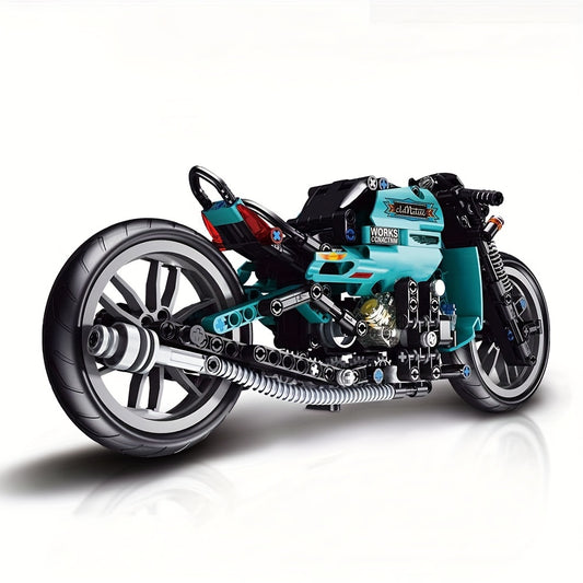 431-Piece  Diy  Motorcycle Model plastic Building Blocks