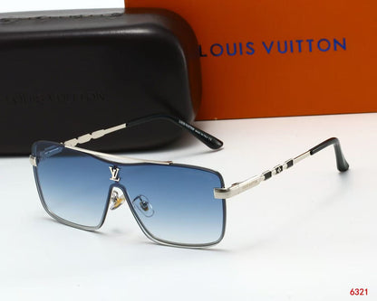 「#133」Trendy Oversized Integrated Frame Sunglasses