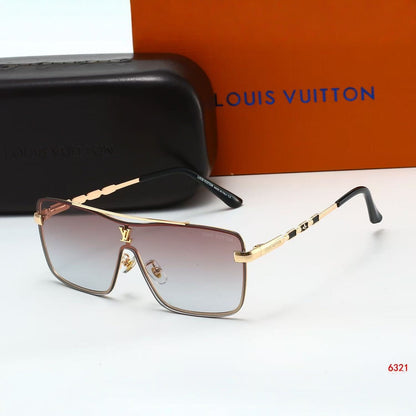 「#133」Trendy Oversized Integrated Frame Sunglasses