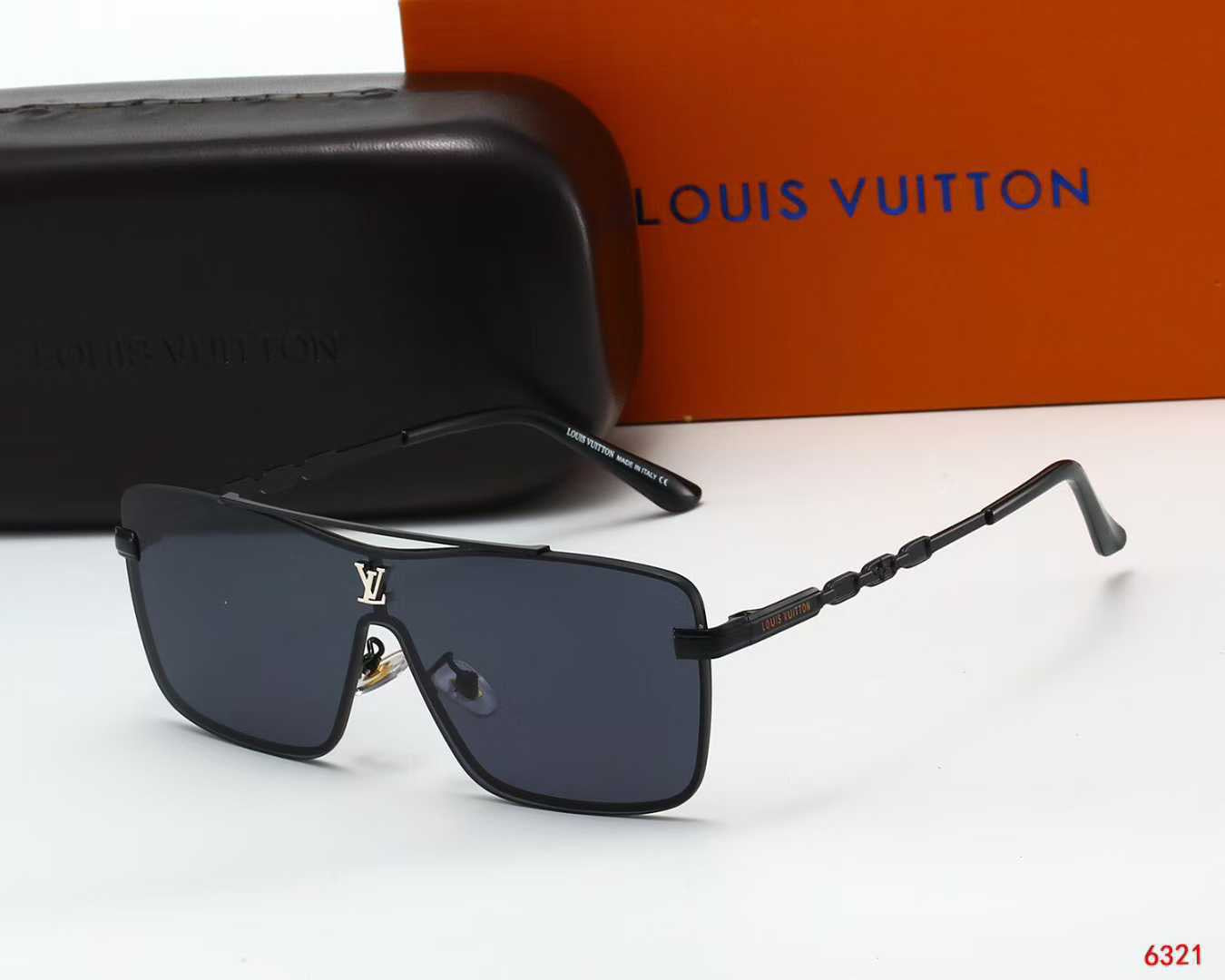 「#133」Trendy Oversized Integrated Frame Sunglasses
