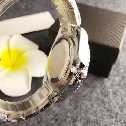 【#A16】Business Stainless Steel Band Quartz Wristwatch, Trendy Waterproof Versatile Timepiece