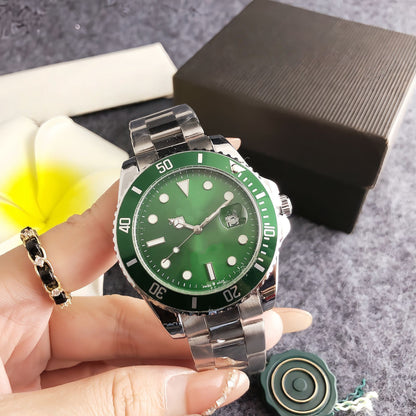 【#A16】Business Stainless Steel Band Quartz Wristwatch, Trendy Waterproof Versatile Timepiece