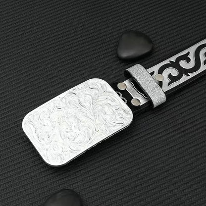 Western-Style Engraved Pin Buckle Men's Belt, Retro Ethnic Embossed Waist Strap, Niche Versatile Trouser Belt