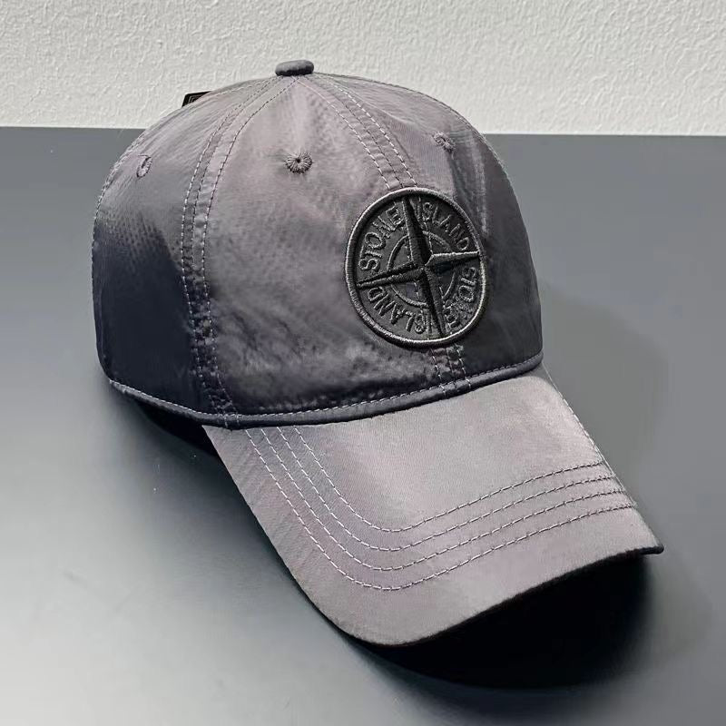 Streetwear Style Compass Embroidered Baseball Cap, Quick-Dry Breathable Unisex Trucker Hat