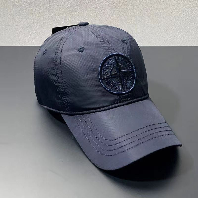 Streetwear Style Compass Embroidered Baseball Cap, Quick-Dry Breathable Unisex Trucker Hat