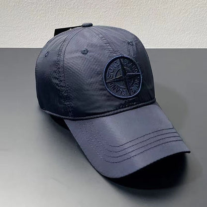 Streetwear Style Compass Embroidered Baseball Cap, Quick-Dry Breathable Unisex Trucker Hat