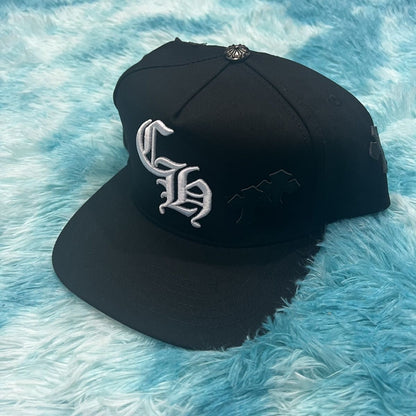 American Retro Cross Embroidered Flat-Brim Baseball Cap, Streetwear Gothic Letter Hip-Hop Hat, Unisex Versatile Trucker Hat