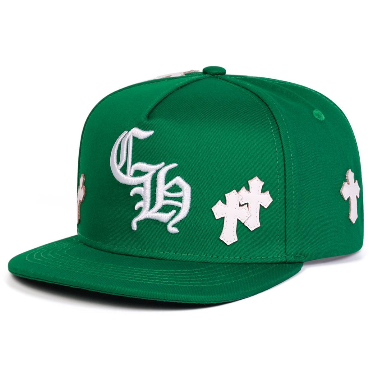 American Retro Cross Embroidered Flat-Brim Baseball Cap, Streetwear Gothic Letter Hip-Hop Hat, Unisex Versatile Trucker Hat
