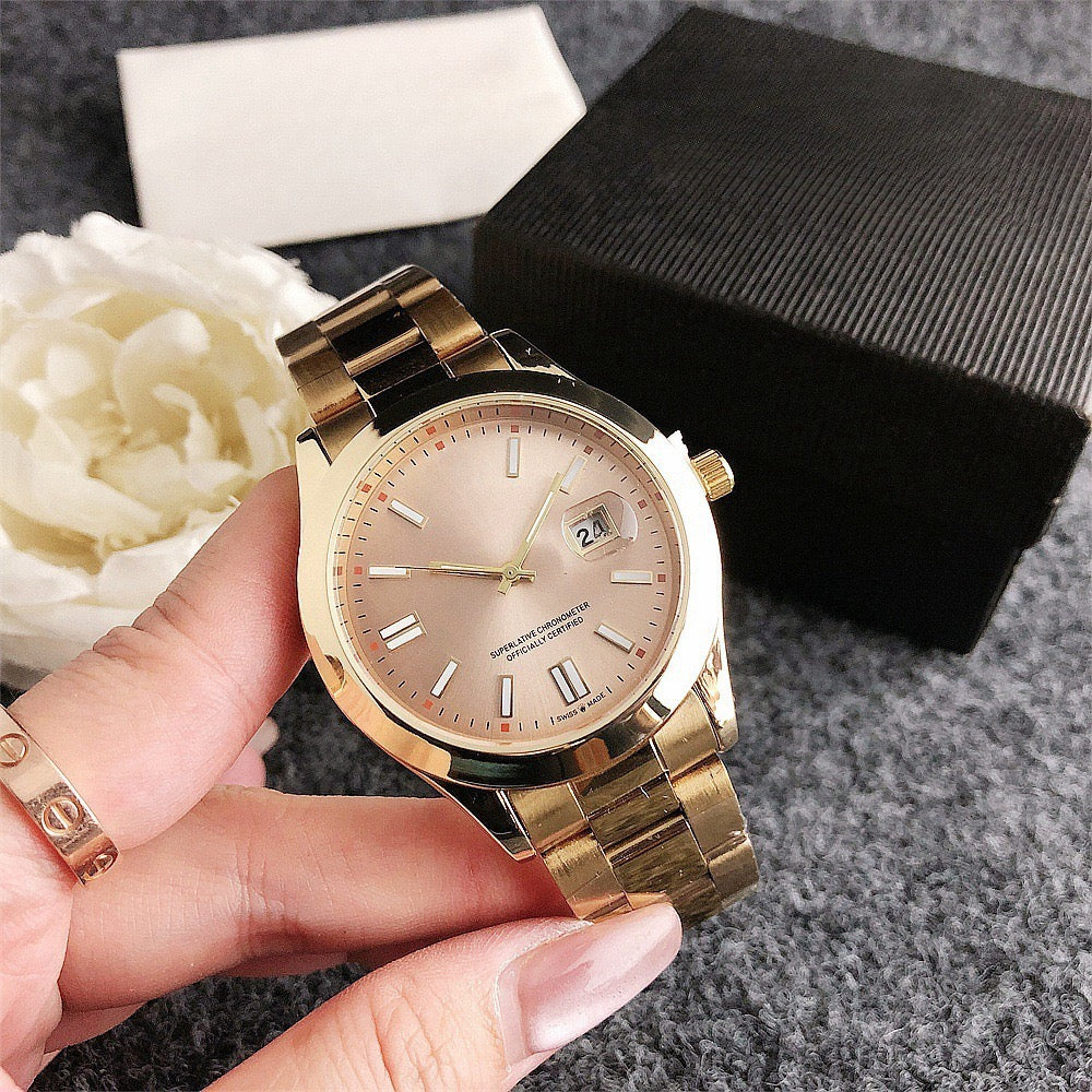 Classic Business Men's Quartz Watch, Minimalist Date Steel Band Wristwatch, Luxury Versatile Waterproof Timepiece