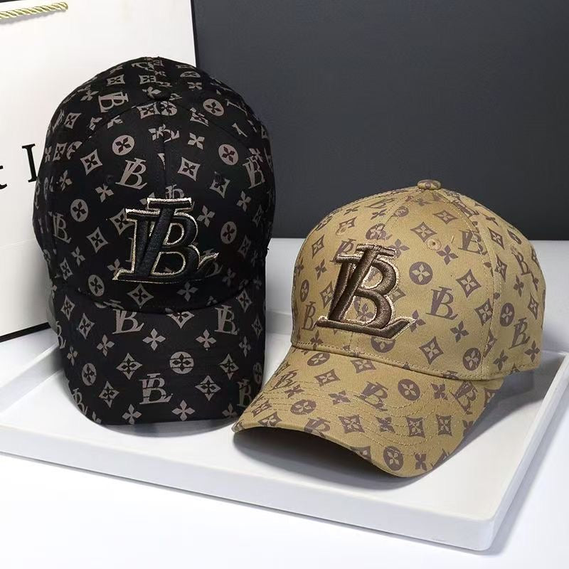 Classic Monogram Embroidered Baseball Cap, Casual Sun Protection Hat, Unisex Versatile Dad Cap