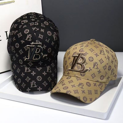 Classic Monogram Embroidered Baseball Cap, Casual Sun Protection Hat, Unisex Versatile Dad Cap