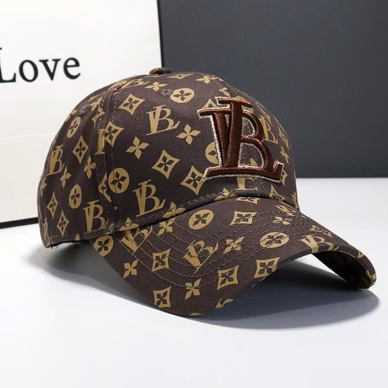 Classic Monogram Embroidered Baseball Cap, Casual Sun Protection Hat, Unisex Versatile Dad Cap
