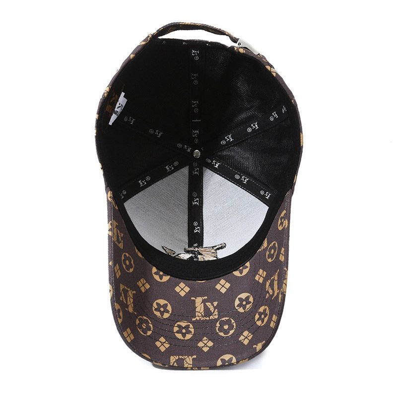 Classic Monogram Embroidered Baseball Cap, Casual Sun Protection Hat, Unisex Versatile Dad Cap