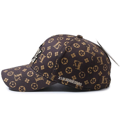 Classic Monogram Embroidered Baseball Cap, Casual Sun Protection Hat, Unisex Versatile Dad Cap