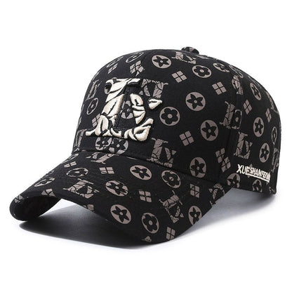 Classic Monogram Embroidered Baseball Cap, Casual Sun Protection Hat, Unisex Versatile Dad Cap