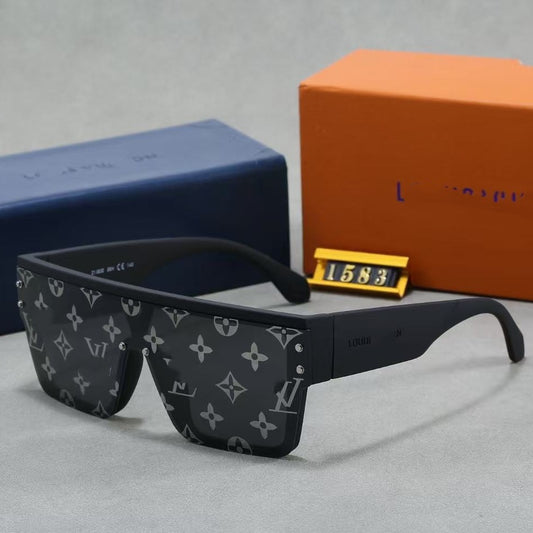 Monogram Print Shield Sunglasses