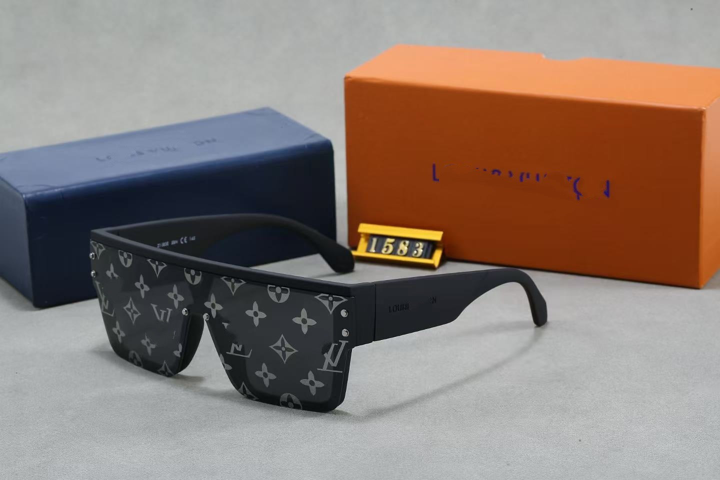 Monogram Print Shield Sunglasses