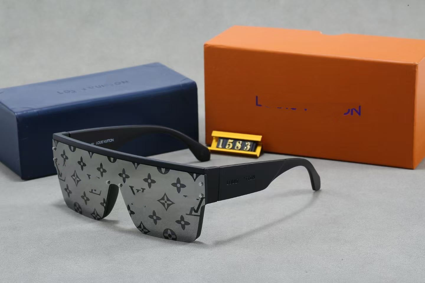 Monogram Print Shield Sunglasses