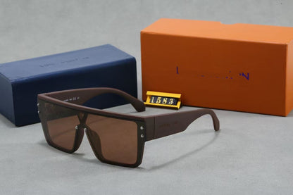 Monogram Print Shield Sunglasses