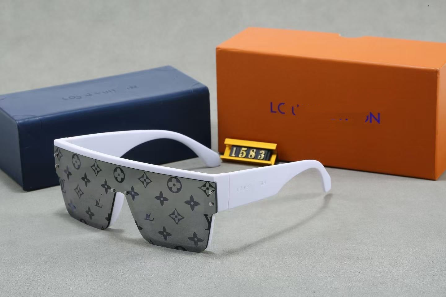 Monogram Print Shield Sunglasses