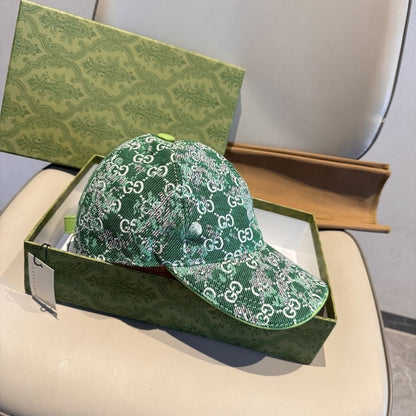 Distressed Monogram Jacquard Baseball Cap