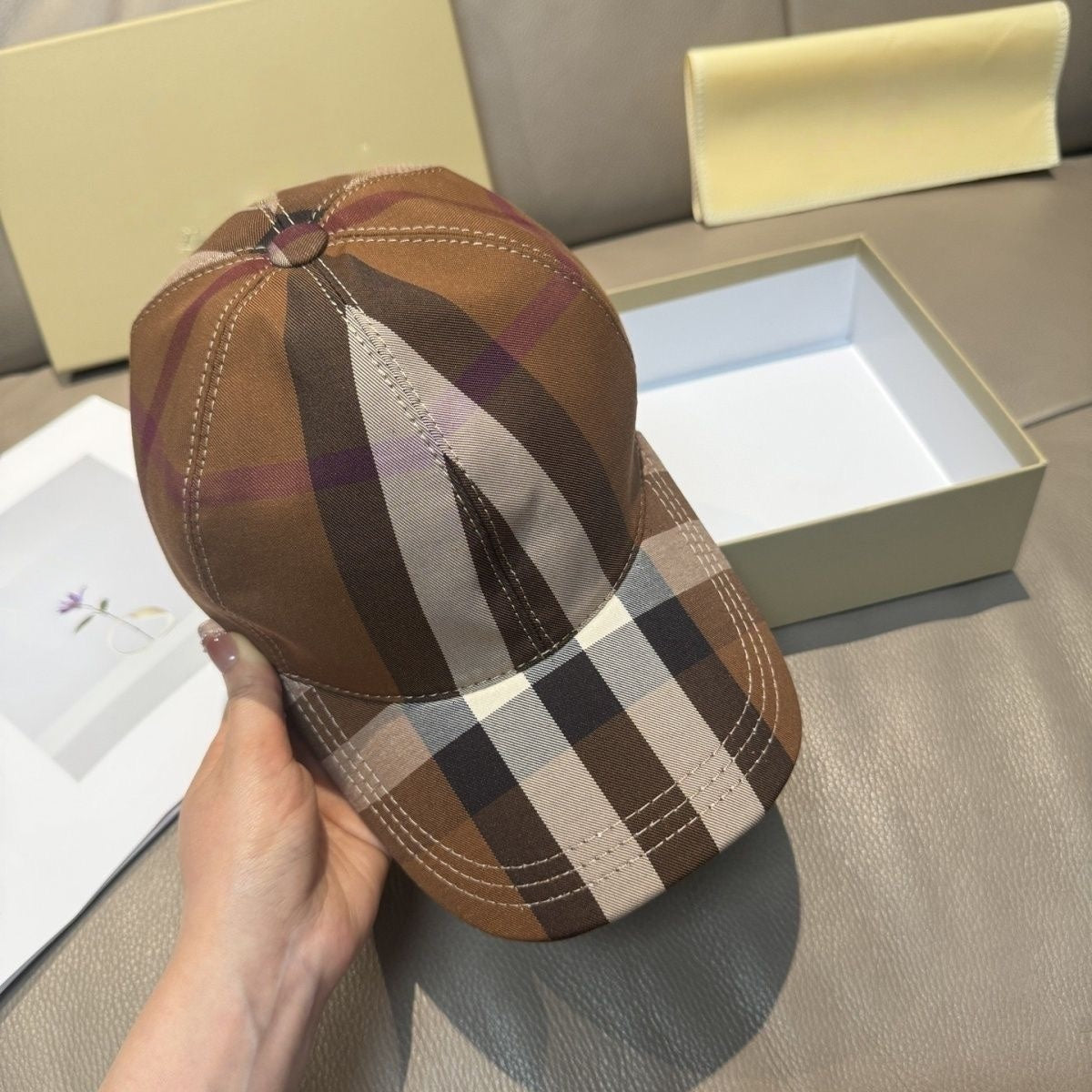 Classic Checkered Baseball Cap