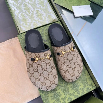 Monogram Jacquard Horsebit Mule Slippers