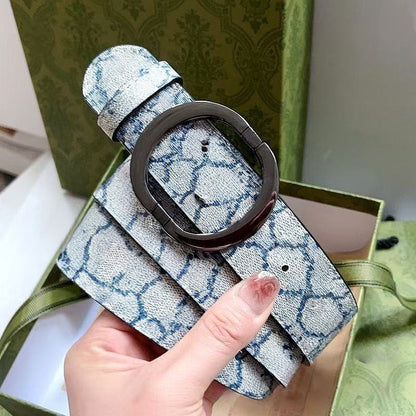 Monogram Coated Canvas Double Ring Buckle Belt