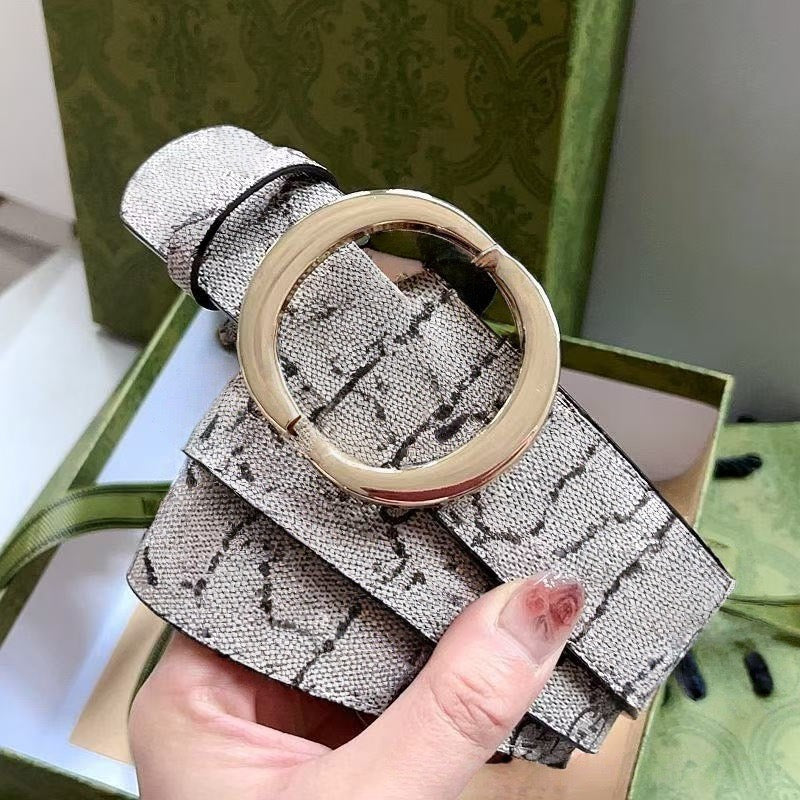Monogram Coated Canvas Double Ring Buckle Belt