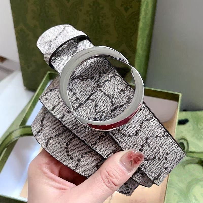 Monogram Coated Canvas Double Ring Buckle Belt
