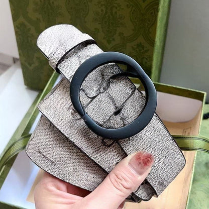 Monogram Coated Canvas Double Ring Buckle Belt