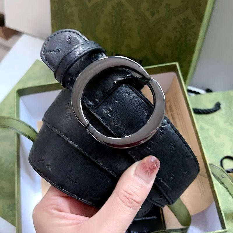 Monogram Coated Canvas Double Ring Buckle Belt