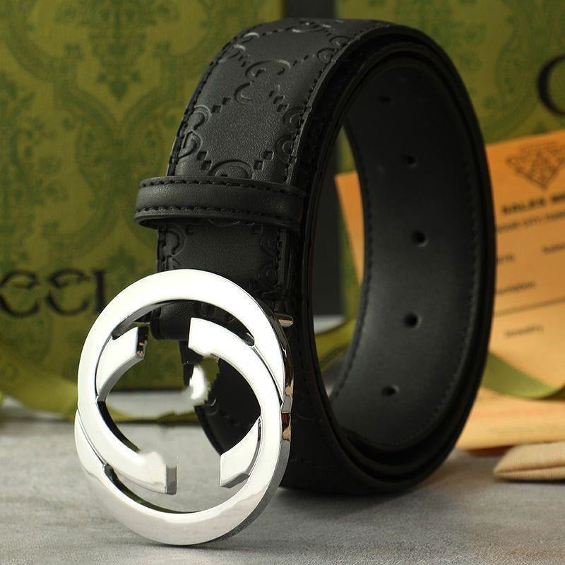 Interlocking Circle Buckle Monogram Belt