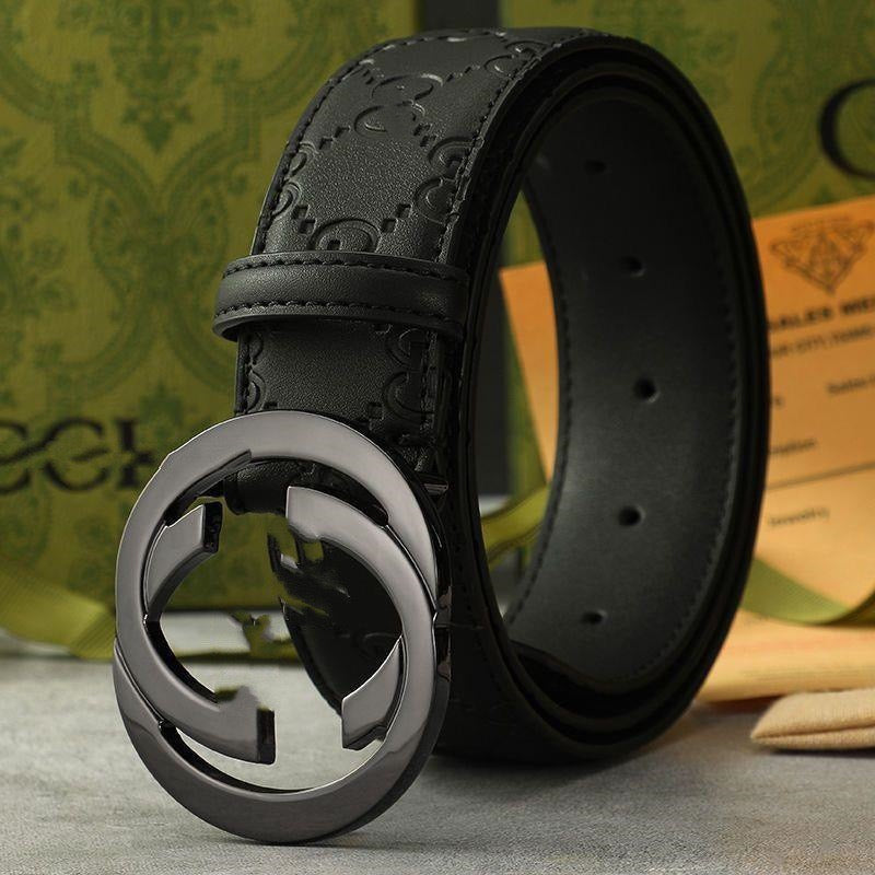 Interlocking Circle Buckle Monogram Belt