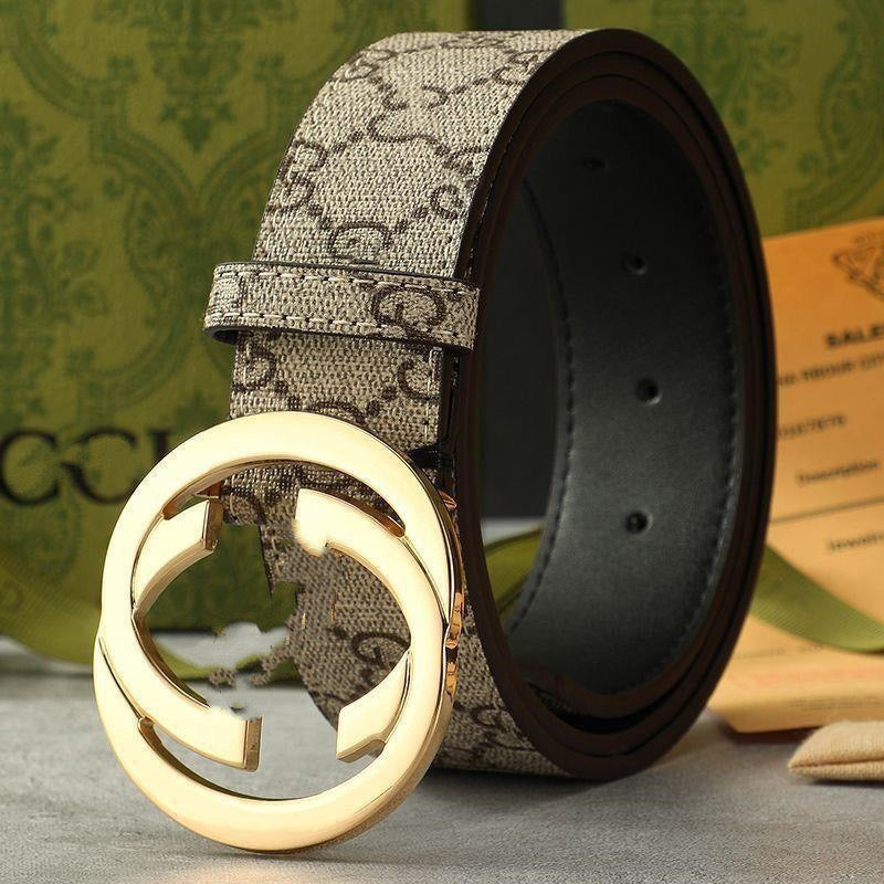 Interlocking Circle Buckle Monogram Belt