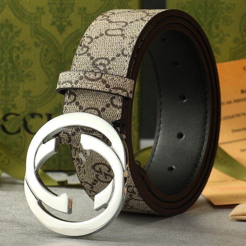 Interlocking Circle Buckle Monogram Belt