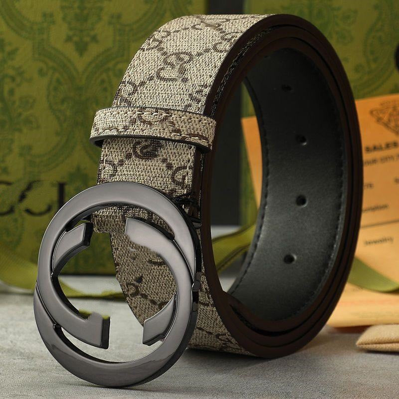 Interlocking Circle Buckle Monogram Belt