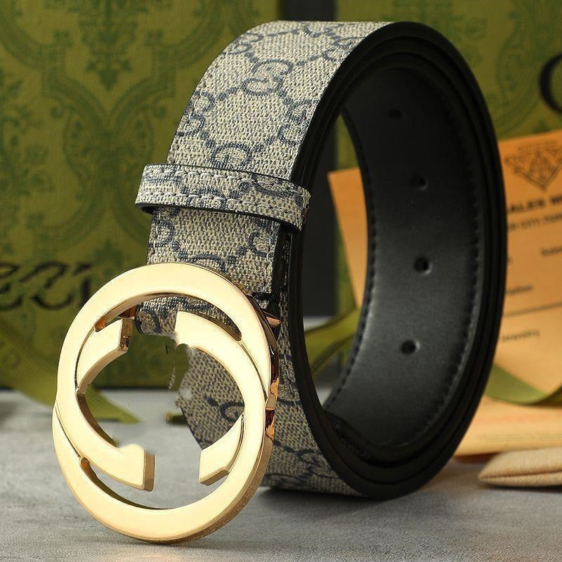 Interlocking Circle Buckle Monogram Belt