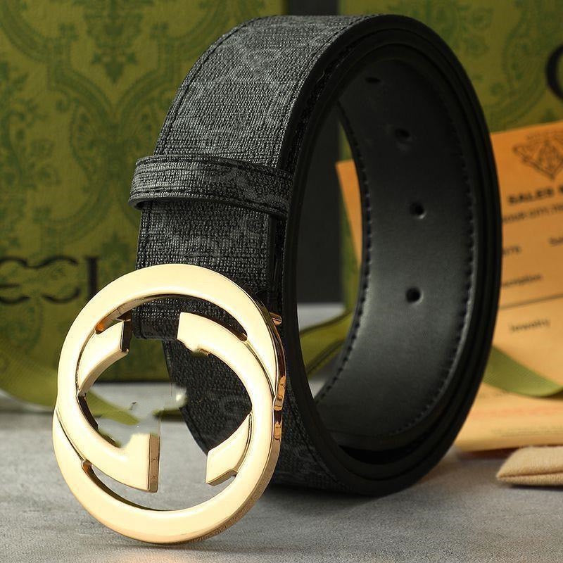 Interlocking Circle Buckle Monogram Belt