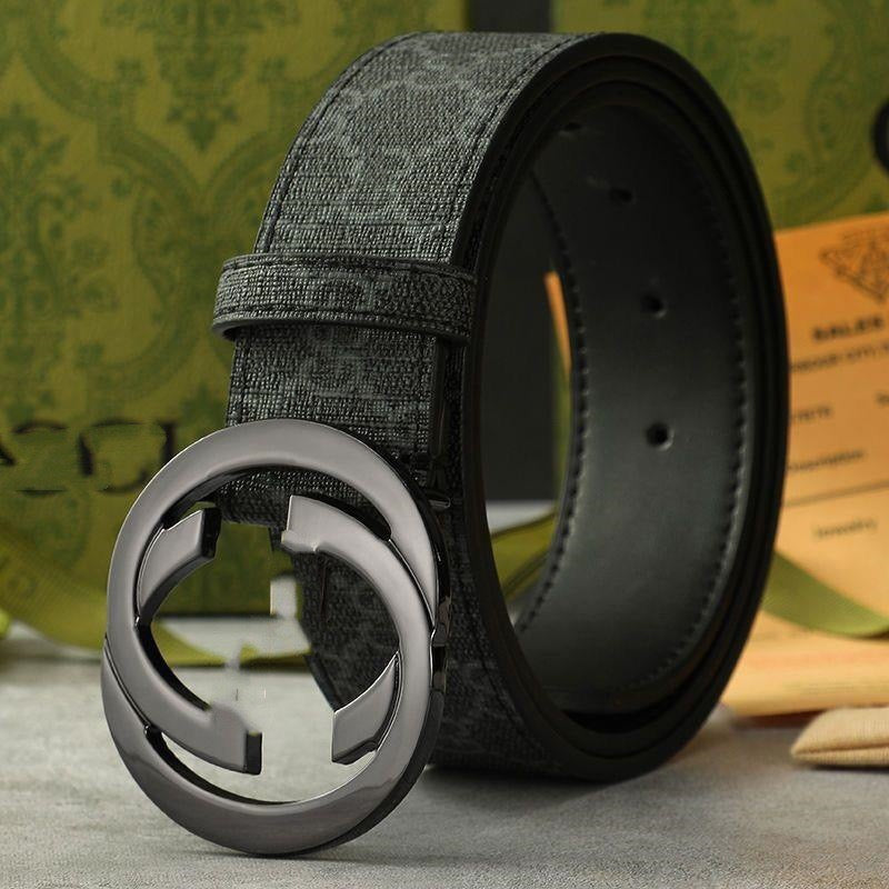 Interlocking Circle Buckle Monogram Belt