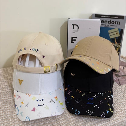 Cartoon Print Monogram Mesh Trucker Cap