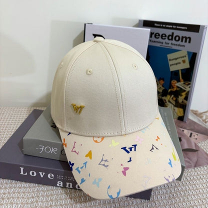 Cartoon Print Monogram Mesh Trucker Cap
