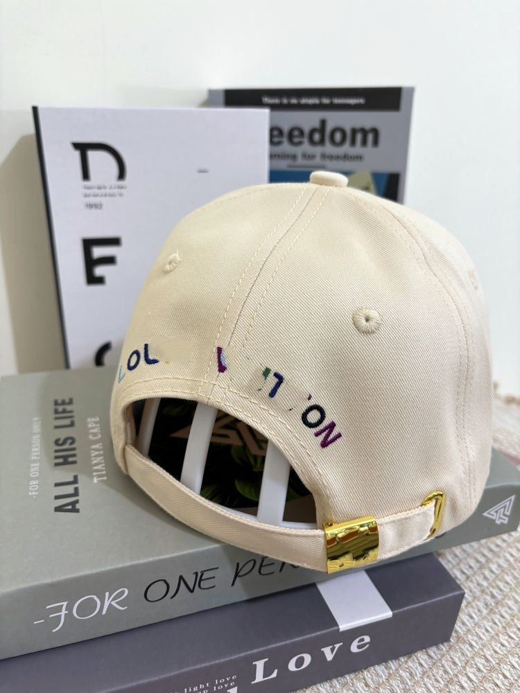 Cartoon Print Monogram Mesh Trucker Cap