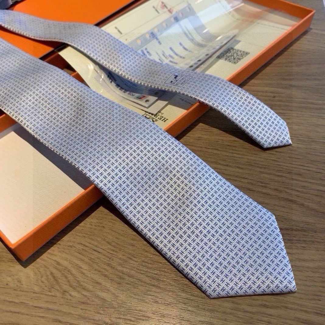 Full Monogram Jacquard Silk Necktie
