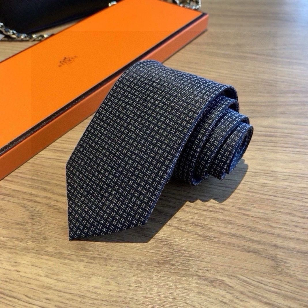 Full Monogram Jacquard Silk Necktie